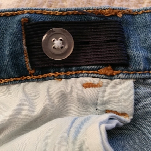 Gap Denim Adjustable Waist Straight Jeans 16 Slim Blue - Picture 7 of 16